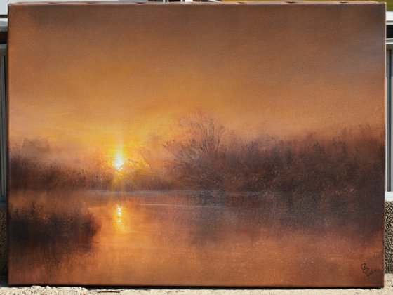 " Hazy Sunrise "