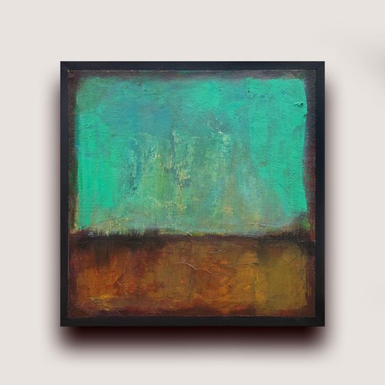 Terracotta Roofs - Abstract painting