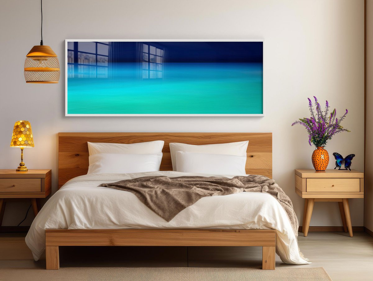 Abstract Landscape Photograph By Lynne Douglas, 72 X 28", Hebridean Sea Fields, Original Artwork