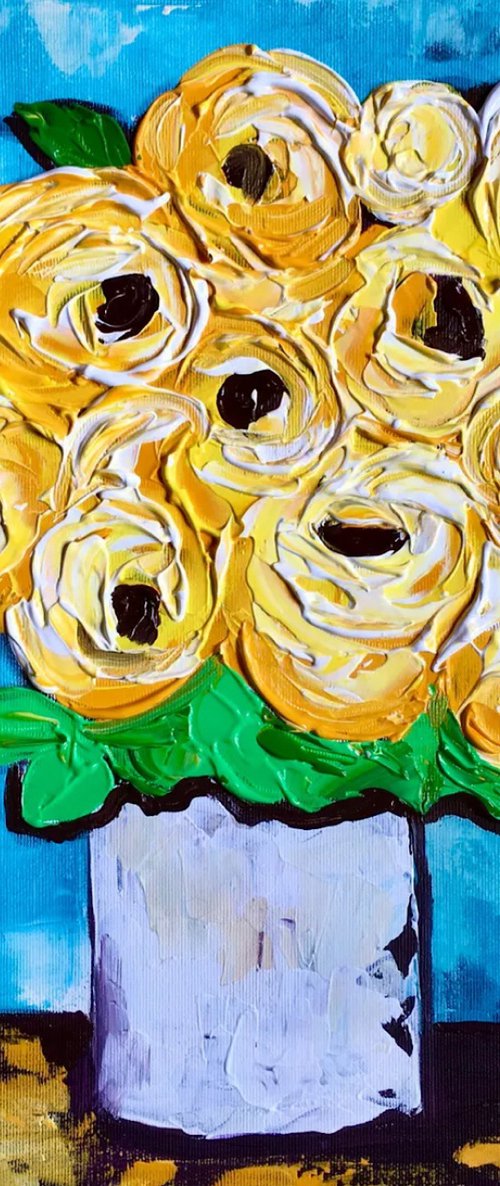 ABSTRACT BOUQUET Of ROSES by Olga Koval
