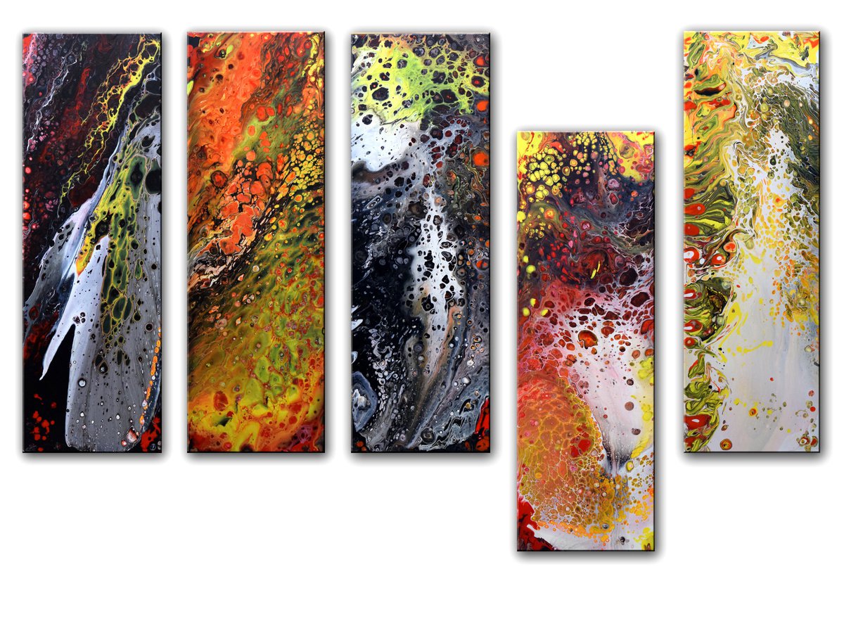 Fantasy Dreams - Large Abstract Painting by Nataliya Stupak