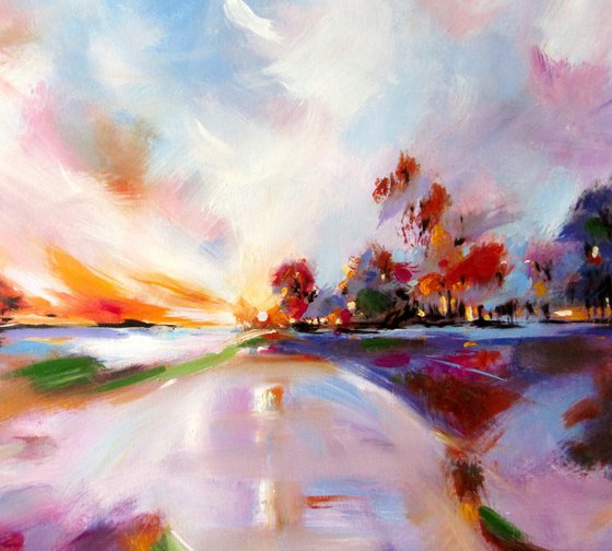 Landscape with trees II