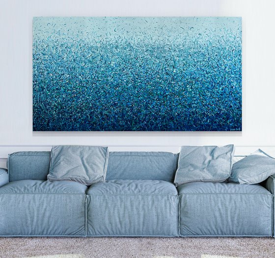 Deep Water Dance- 200 x 85cm acrylic on canvas