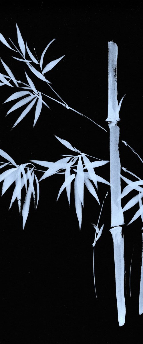 Moonlit Bamboo Grove by Hai Doan