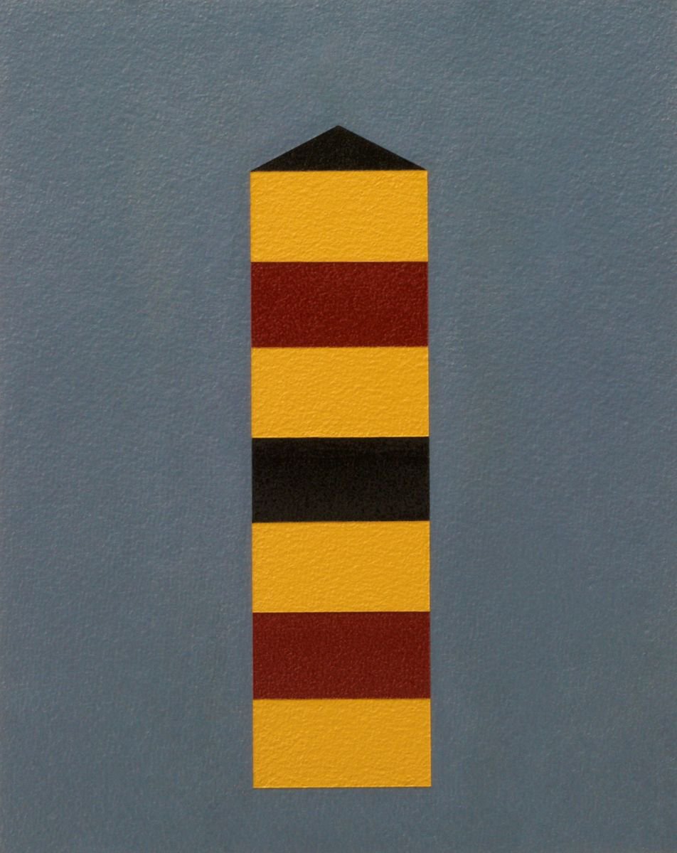 Geometric Abstract Acrylic Painting By Rich Moyers, 9 X 11", "8Va", Original Artwork