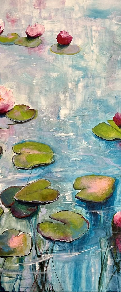 Happy At The Pond 5 by Sandra Gebhardt-Hoepfner