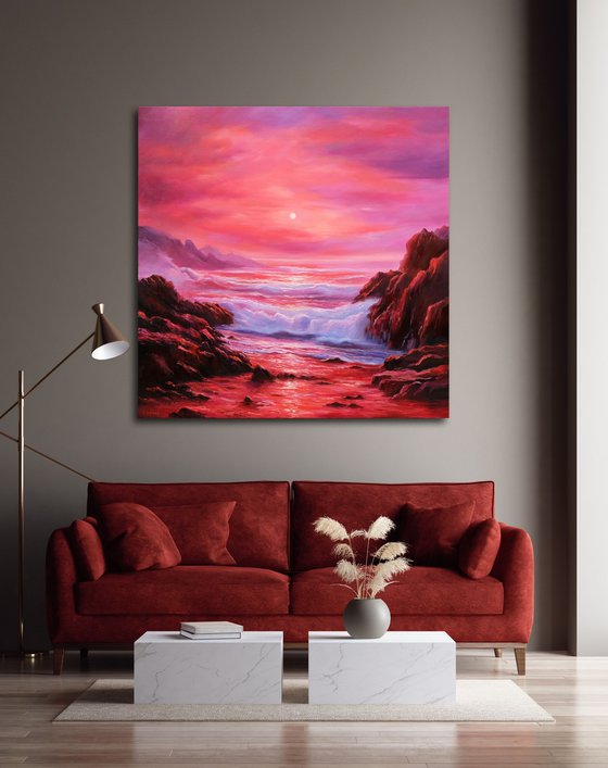 Red Seascape Fantasy