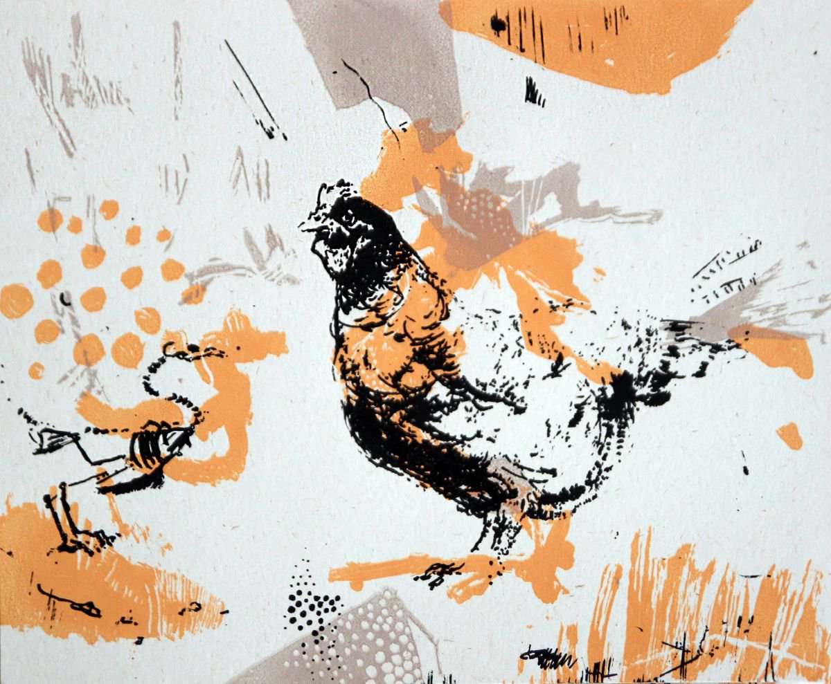 chicken 2 by Danuta Tojka
