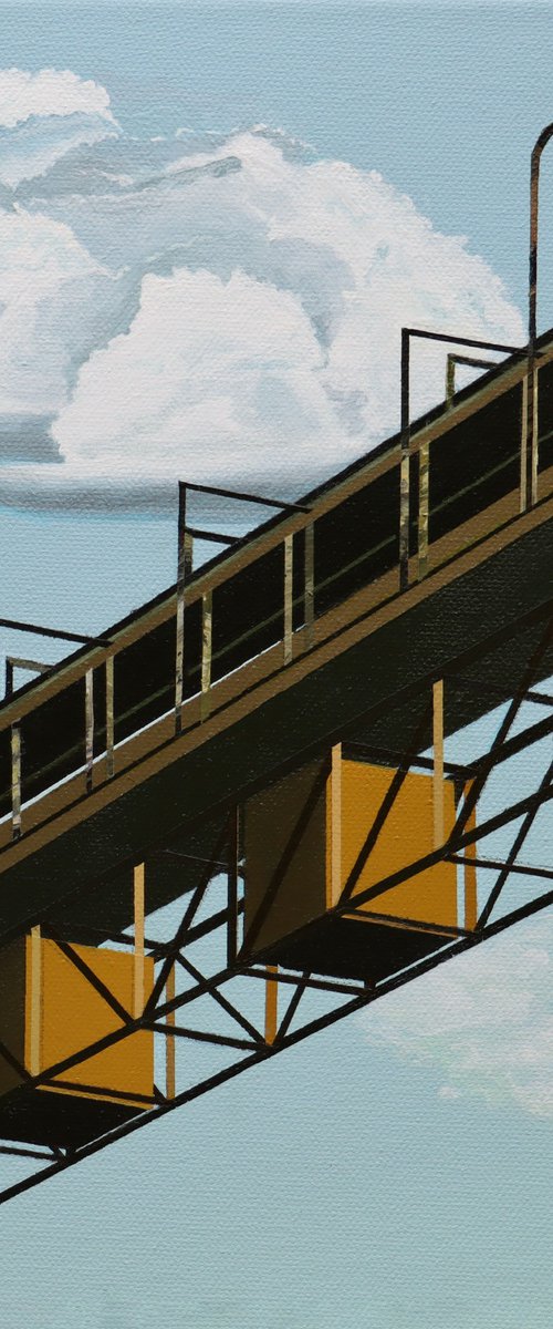 Conveyor belt with clouds by Zoltan Till