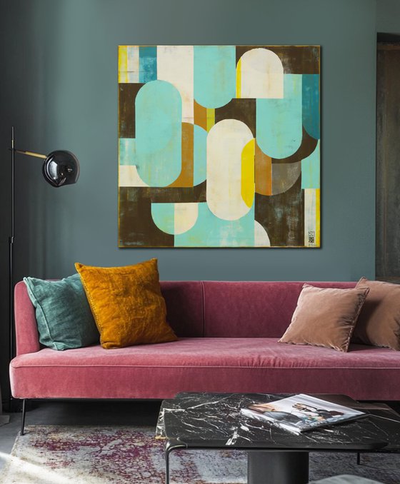 Traffic Turquoise & Brown