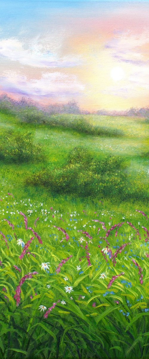 Wildflowers meadow by Ludmilla Ukrow