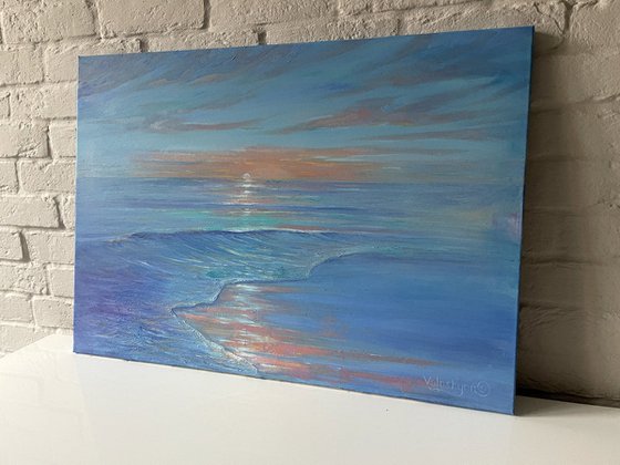 "Beautiful Sea". Original oil painting