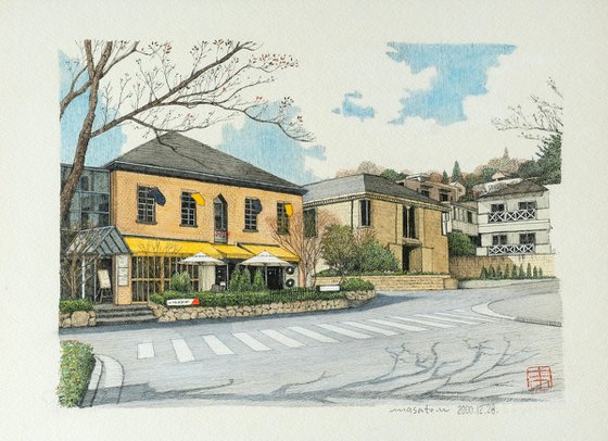 Sloping Street Scene