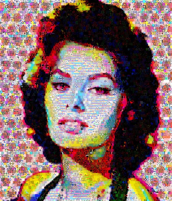 Sophia-Loren-abstract-collage