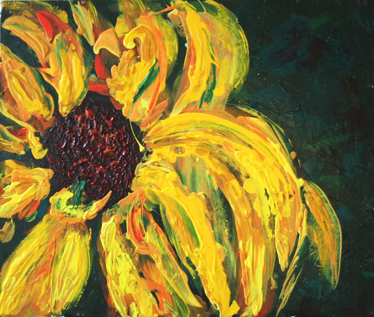 portrait-of-a-sunflower-original-painting-artfinder