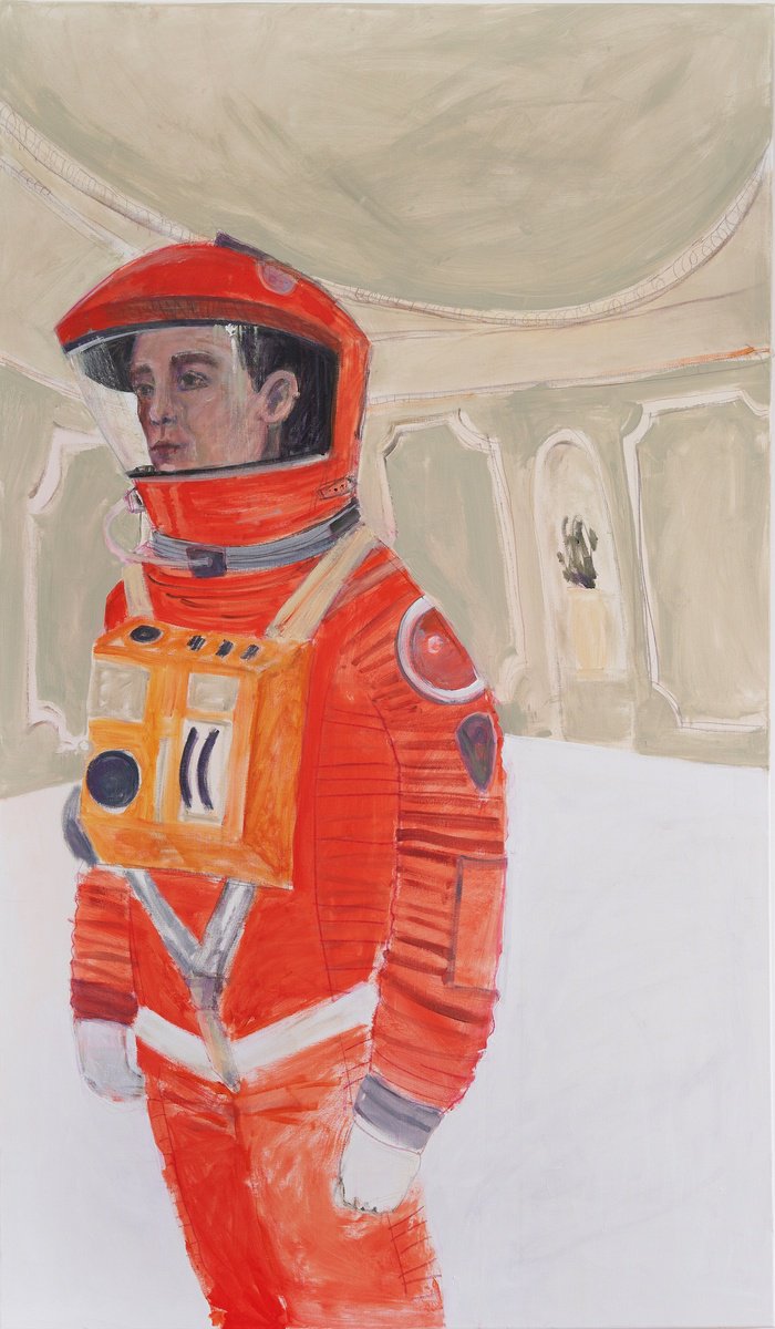 Impressionistic Portrait Painting By Anastasia Mazur-Skrobova, 35 X 61, Beyond The Event Horizon, Original Artwork