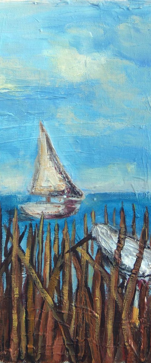 Blue sea by Elizabeth Vlasova