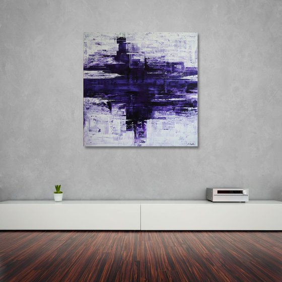 Purple Meltdown (100 x 100 cm) XXL (40 x 40 inches)