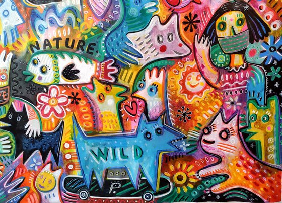 LOVE NATURE IN COVID TIME 105x180cm