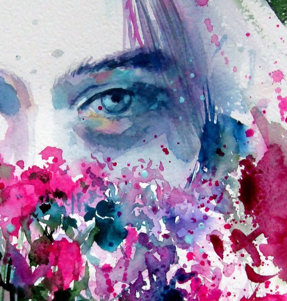 Beauty girl with flowers