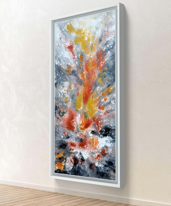 Neutral VI 140X70cm Gold and Silver Effect