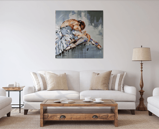 Magic Time - Ballerina painting-Ballet painting