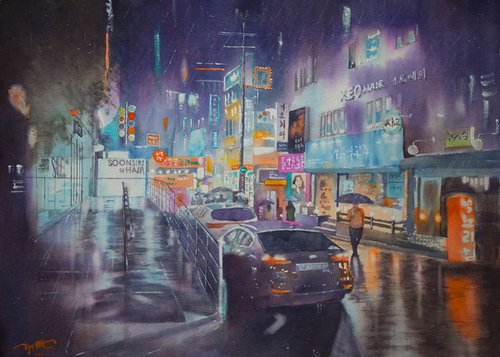 Night street by Tiger Hai
