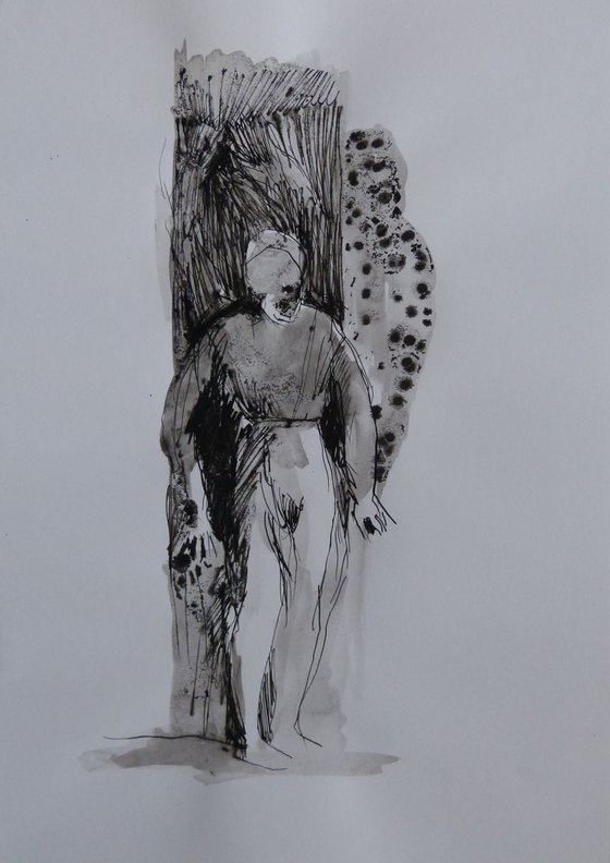 Solitary figure