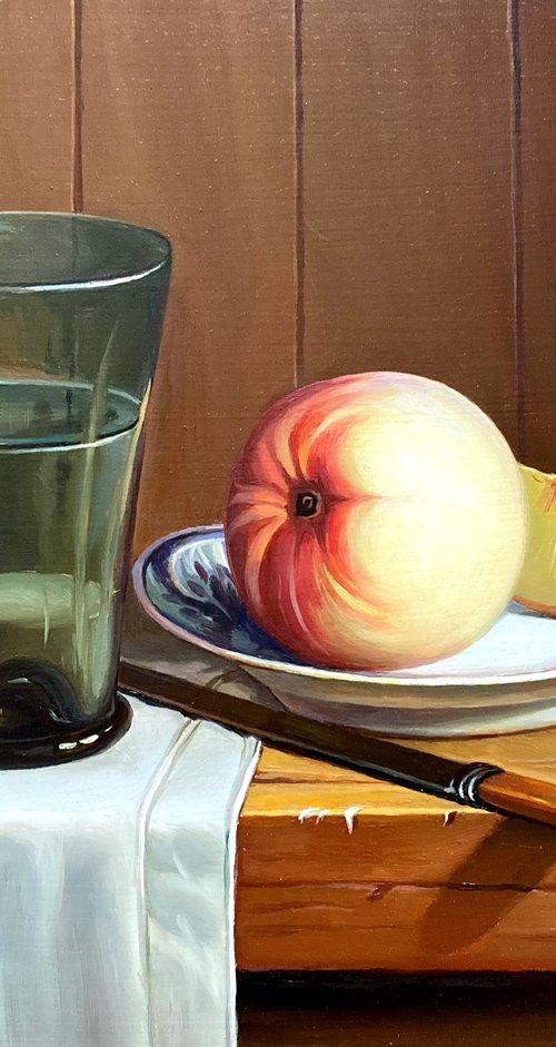 Fragrant peaches by Olena Romanenko