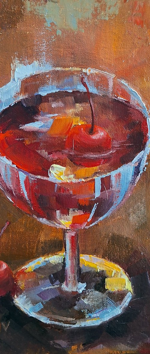 Cherry Cocktail by Natalia Langenberg