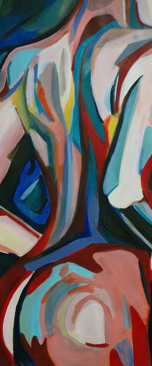 Nude Abstract / 92 x 67,5 cm by Alexandra Djokic