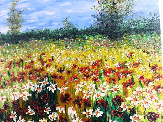 Colored meadow