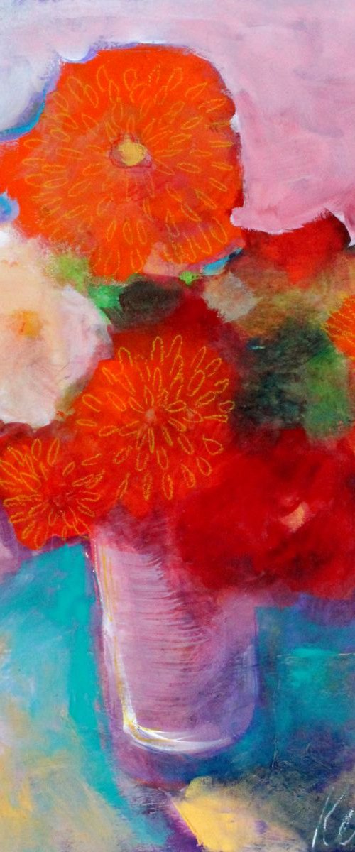Marigolds and Morning Glory by Kerri McCabe