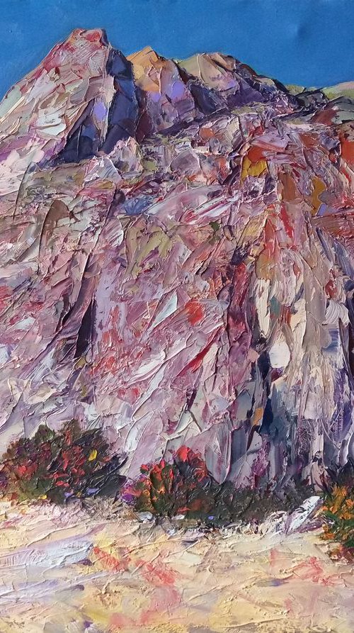 Landscape(70x90cm, oil painting, palette knife) by Kamo Atoyan
