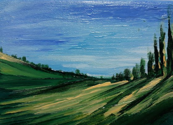 The tree Line- Small Painting Study