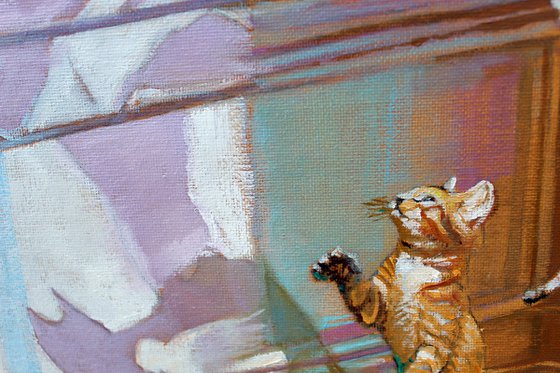 Parisian Kittys with bird shadows #2