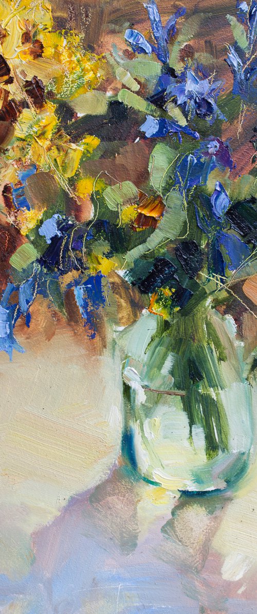 Blue flowers by Olha Laptieva