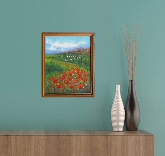 Poppies in the land