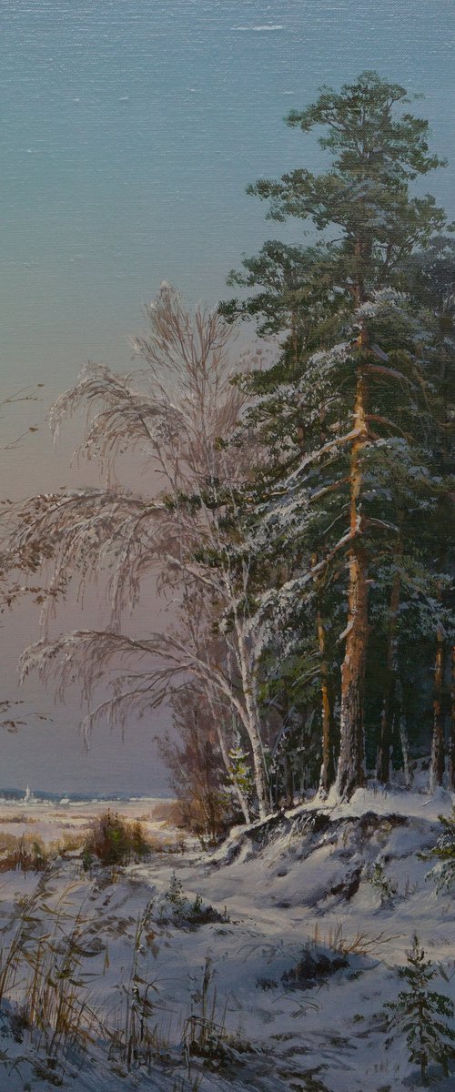 Winter on the edge by Viktar Yushkevich YUVART