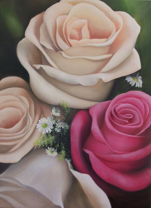 Cluster of Roses by Chrysoula Lile
