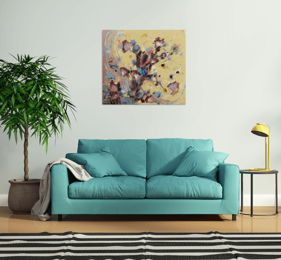 "Lovely Sunny Garden" Large Painting
