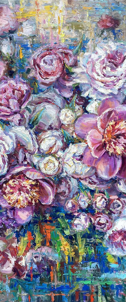 Bouquet of peonies" by Evgeny Chernyakovsky