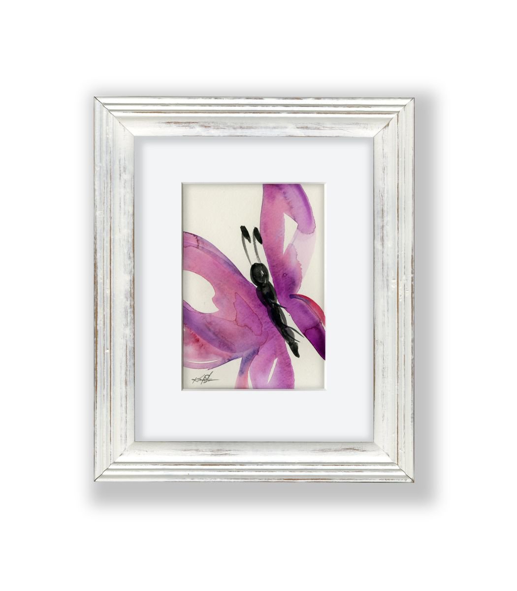 Butterfly Joy 13 - Framed Butterfly Painting by Kathy Morton Stanion by Kathy Morton Stanion