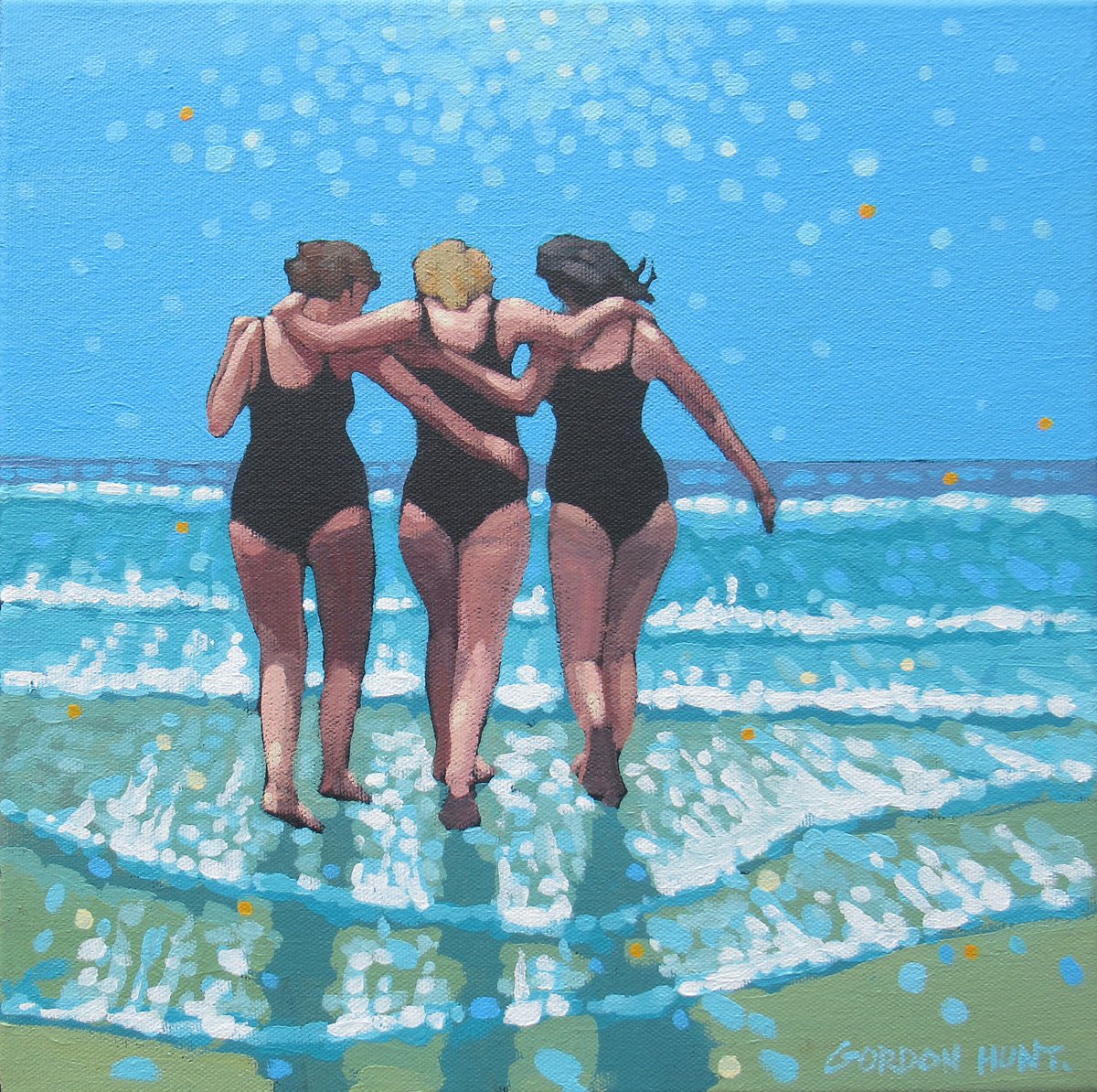 Girls go swim by Gordon Hunt