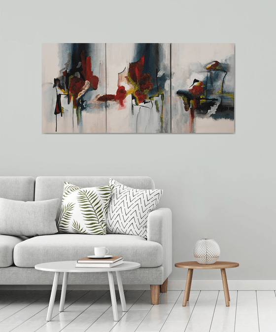 Abstract triptych