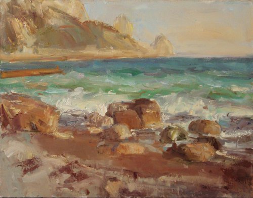 The Sea, Simeiz by Nelina Trubach-Moshnikova