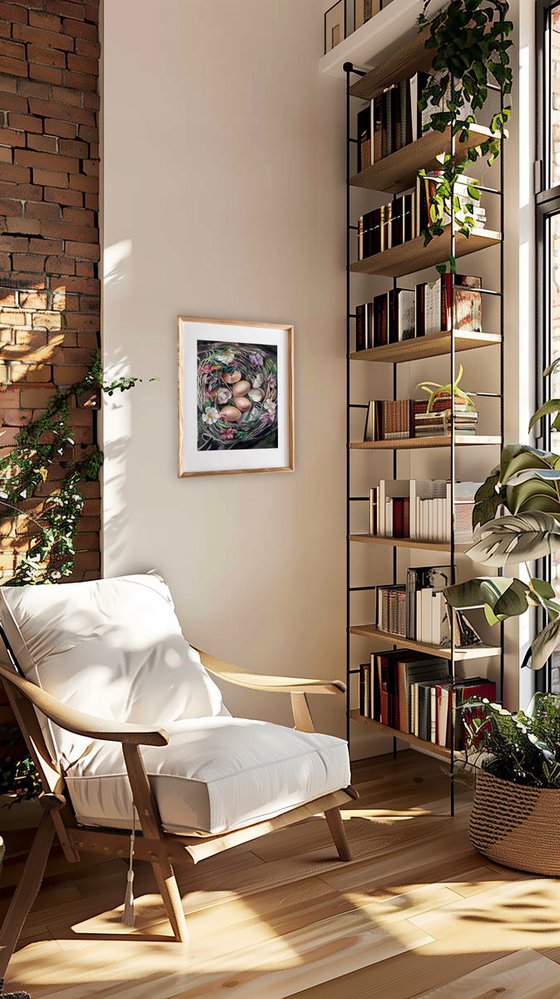 My home will stand empty 29x39cm