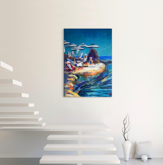 Sunlit Retreat by the Sea