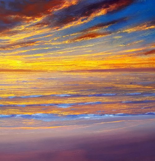 SUNSET SEA VII by Rafael Carrascal
