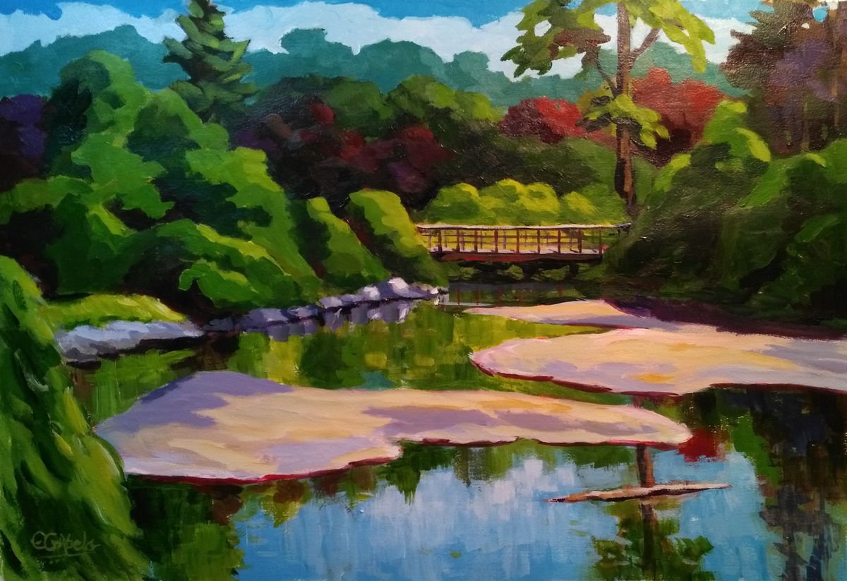 Edwards Gardens Toronto By Edward Abela, 27 X 18, Artwork For Sale On Artfinder